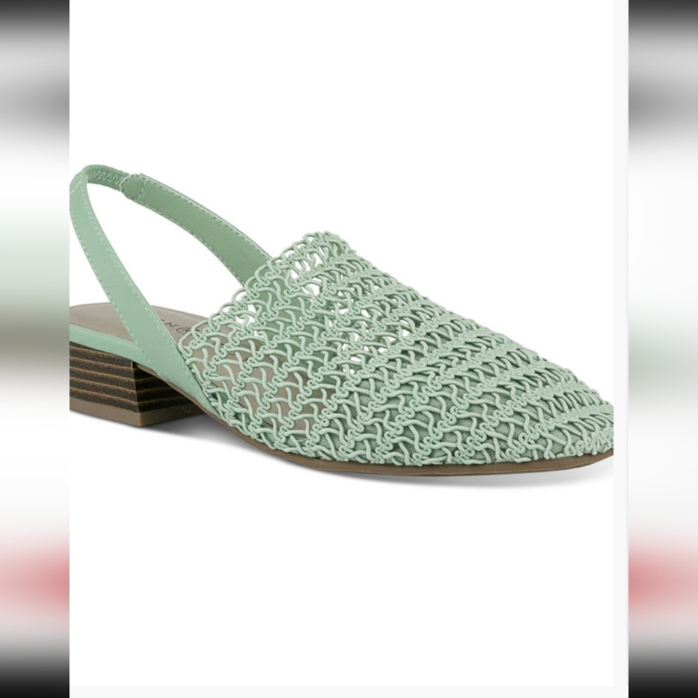 Karen Scott Size 7.5 M Carrolton Mint Green Slingback Women's Shoes